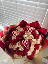 Load image into Gallery viewer, Candy cane hearts
